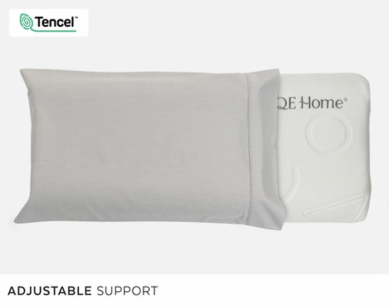 Small Cirrus Adjustable Memory Foam Pillow, White