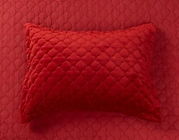 Lattice Ruby Quilt Set, Red, King