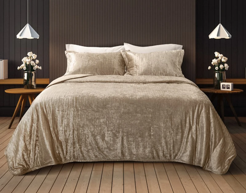 Avalon Quilt Set - Champagne