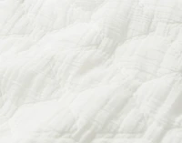 Cavell Quilt Set, Geometric, White, Super King