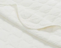 Cavell Quilt Set, Geometric, White, Super King