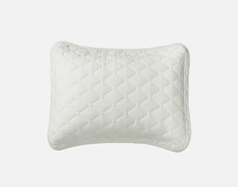 Cavell Quilt Set, Geometric, White, Super King