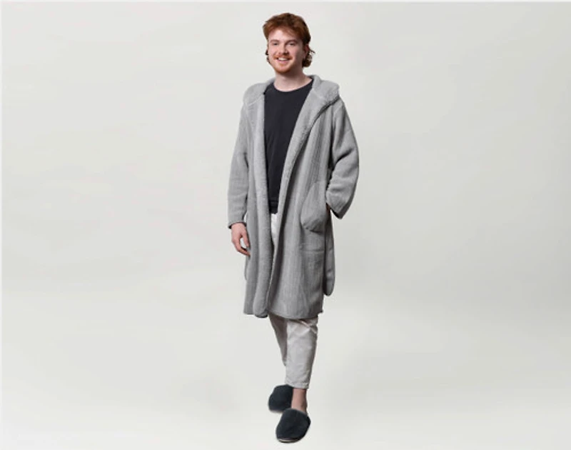 Chenille Sherpa Bathrobe