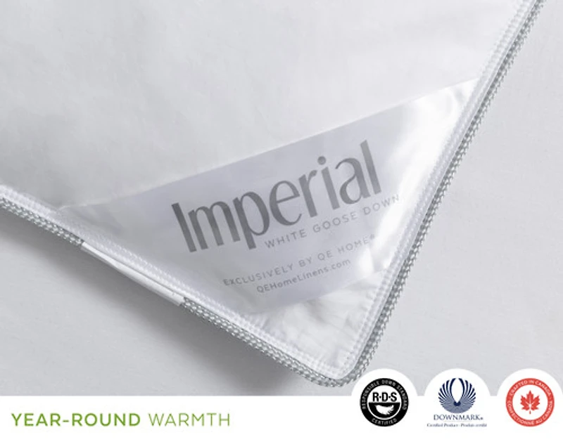 Imperial Hungarian White Goose Down Duvet, Crafted