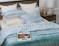 Tidal Duvet Cover, TENCEL Lyocell, Ombre, Blue,