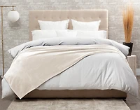 Cashmere Touch Fleece Blanket - Cloud