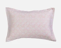 Angelica Pillow Sham, Floral, White, King