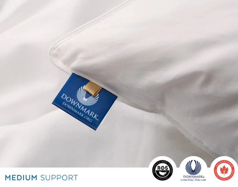 Opula White Down Pillow, Crafted