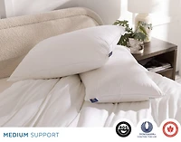 Opula White Down Pillow, Crafted
