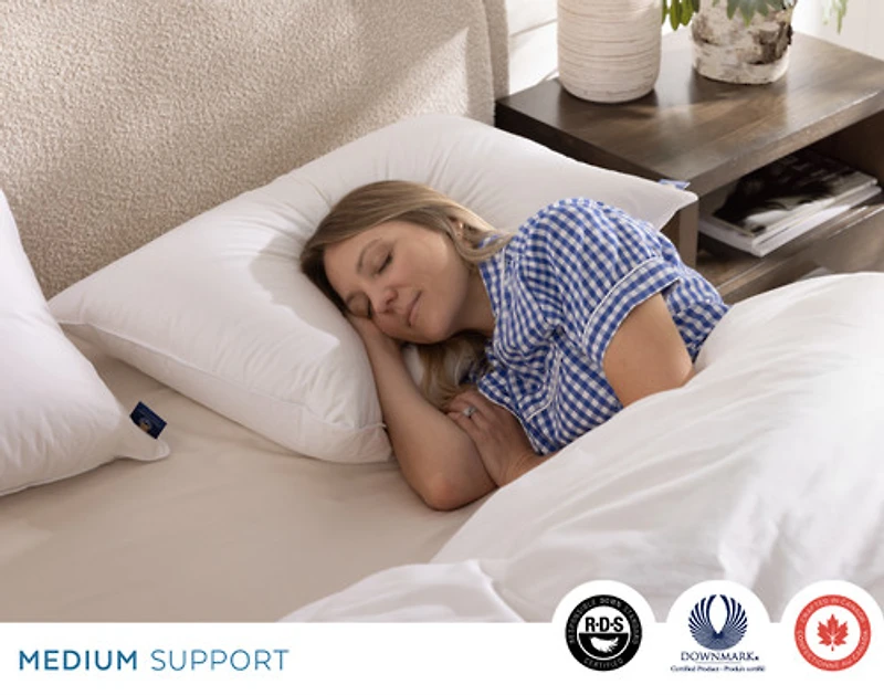 Opula White Down Pillow, Crafted