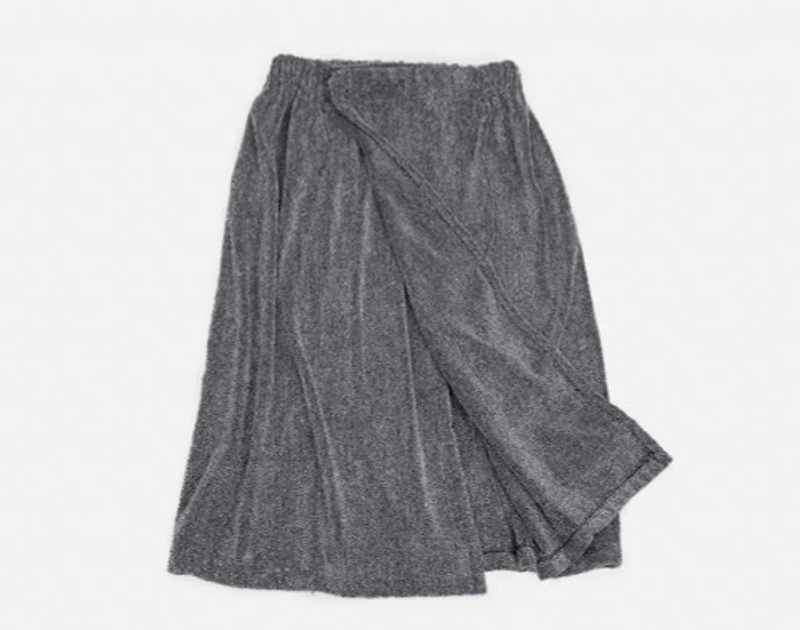 Charcoal Infused Cotton Towel Wrap, Grey