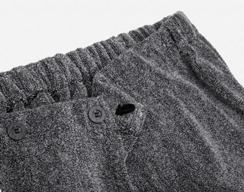 Charcoal Infused Cotton Towel Wrap, Grey