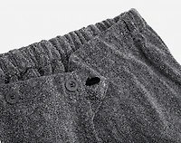 Charcoal Infused Cotton Towel Wrap, Grey