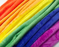 Rainbow Fleece Throw