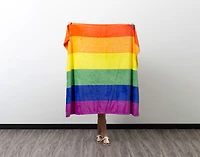 Rainbow Fleece Throw