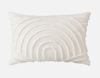 Sonrisa Pillow Sham, Geometric, White,