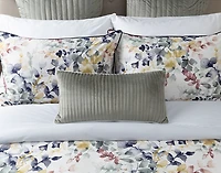 Whim Duvet Cover, Bamboo Cotton, Botanical, White, King