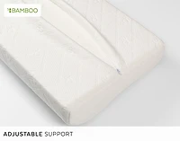 Cirrus Bamboo Adjustable Memory Foam Pillow, White,