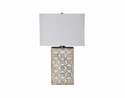 Skye Blossom Table Lamp, Brown