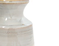 Nahla Ceramic Table Vase, White