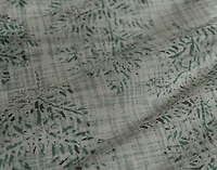 Thistledown Duvet Cover, Bamboo Cotton, Botanical, Green,