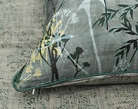 Thistledown Pillow Sham, Botanical, Green,