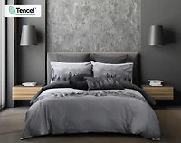 Plateau Duvet Cover, TENCEL Lyocell, Scenic, Grey,