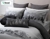Plateau Duvet Cover, TENCEL Lyocell, Scenic, Grey,