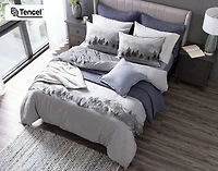 Plateau Duvet Cover, TENCEL Lyocell, Scenic, Grey,