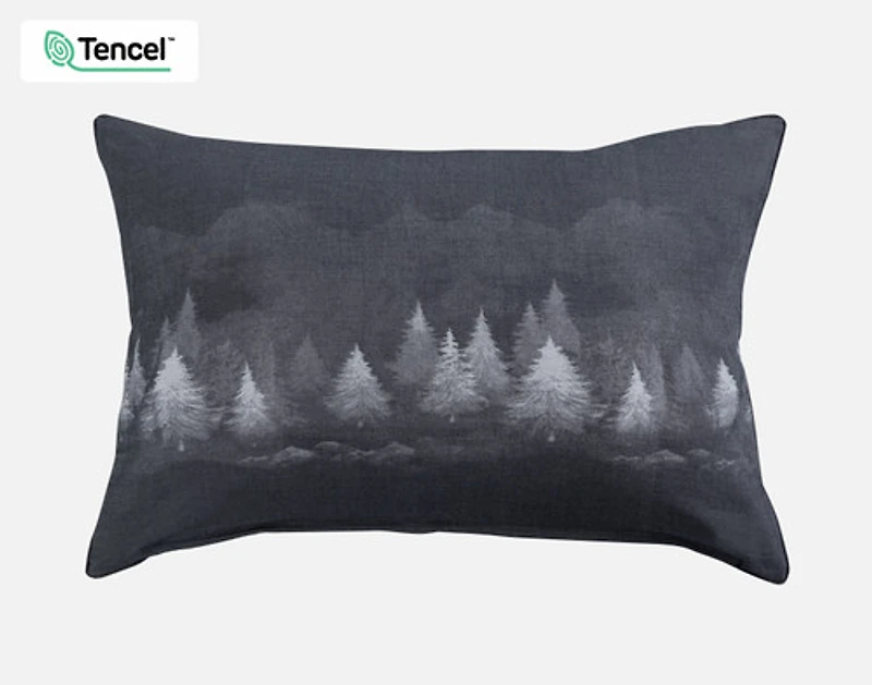 Plateau Pillow Sham, Scenic, Grey,
