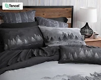Plateau Boudoir Pillow Cover, Scenic, Grey, 24" x 12"