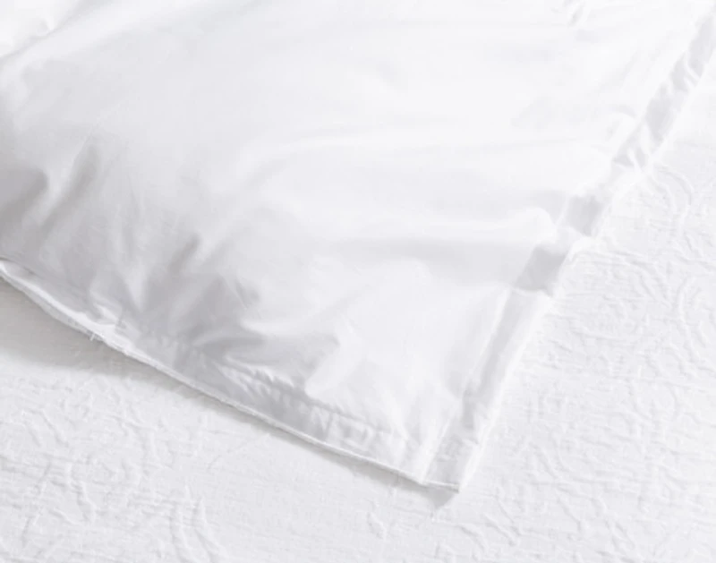 Corinthia Duvet Cover, Cotton, Geometric, White,