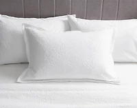 Corinthia Pillow Sham, Geometric, White,