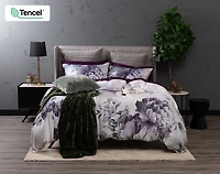 Divine Duvet Cover, TENCEL Lyocell, Floral, White,