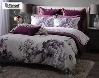 Divine Duvet Cover, TENCEL Lyocell, Floral, White,