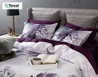 Divine Duvet Cover, TENCEL Lyocell, Floral, White,