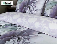 Divine Duvet Cover, TENCEL Lyocell, Floral, White,