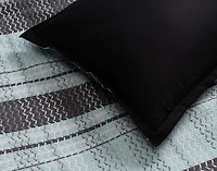 Vilanova Duvet Cover, Cotton, Geometric, Blue, Queen