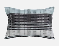 Vilanova Duvet Cover, Cotton, Geometric, Blue, Queen