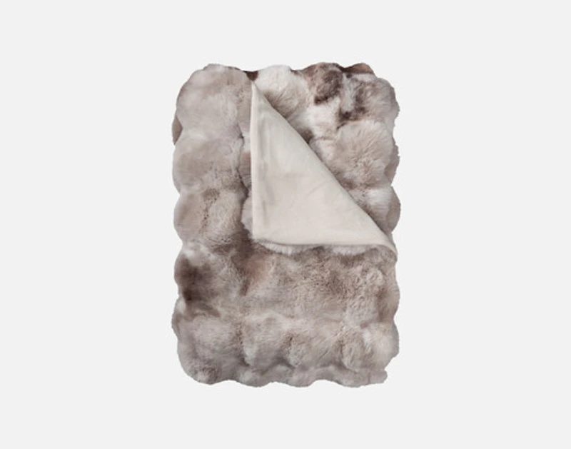 Bubble Faux Fur Throw