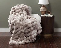 Bubble Faux Fur Throw