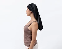 100% Mulberry Silk Sleep Cap, Black