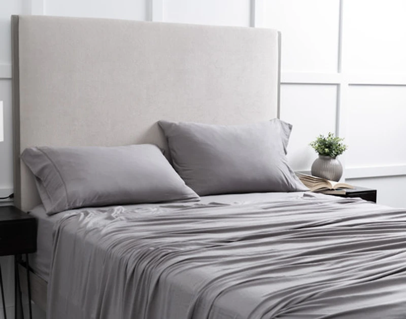 Bamboo Cotton Jersey Sheet Set - Grey