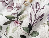 Simone Cotton Quilt Set, Floral, White,