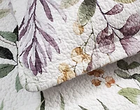 Simone Cotton Quilt Set, Floral, White,