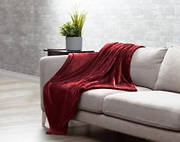 Velvet Plush Throw - Merlot
