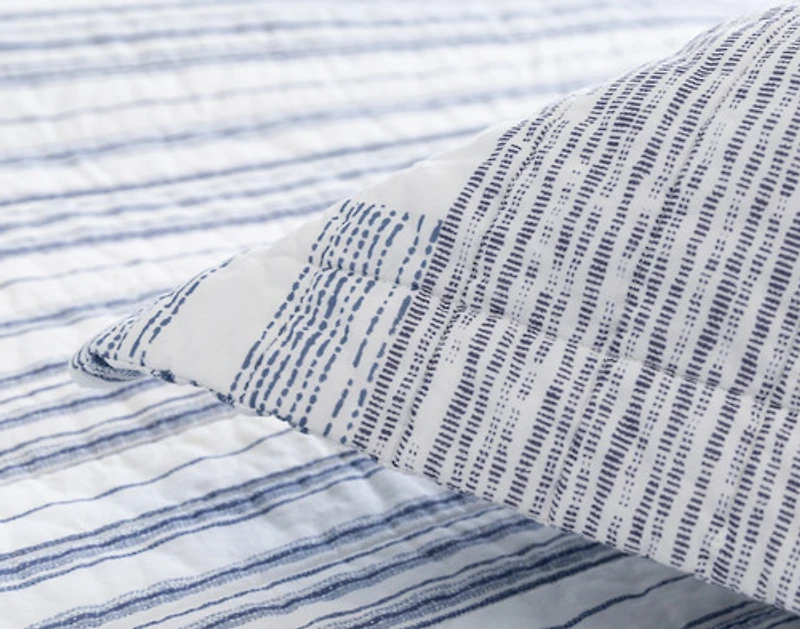 Frankie Cotton Quilt Set, White,