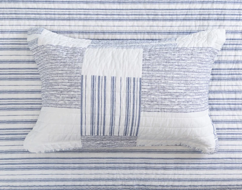 Frankie Cotton Quilt Set, White,