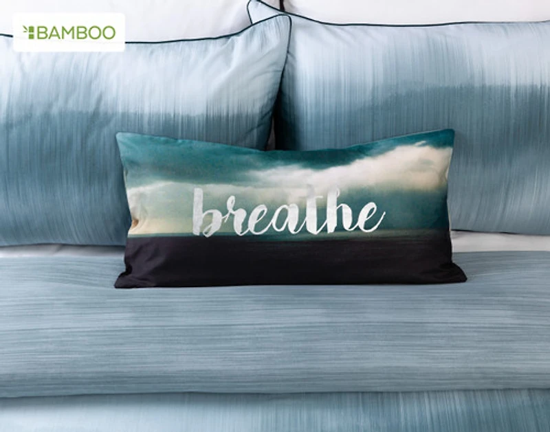 Horizons Duvet Cover, Cotton, Bamboo Scenic, Green,