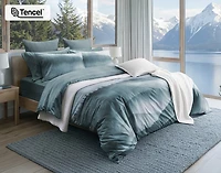 Horizons Duvet Cover, Cotton, Bamboo Scenic, Green,